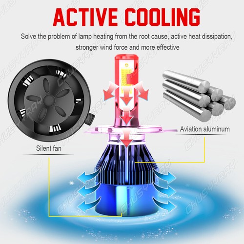 5x7\" 7x6\" Inch LED Headlights For Freightliner FL50 FL60 FL70 MT35 MT45 - Picture 10 of 12