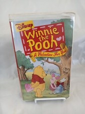 Disney's "WINNIE THE POOH: A VALENTINE FOR YOU" VHS in White Clamshell See Pics