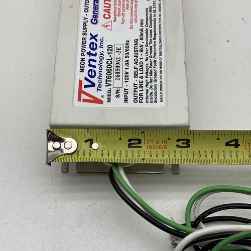 Ventex VT6060CL-120 Leuchtreklame Netzteil Pri: 120V Sec: 6000V 6kV 60mA - Bild 10 von 12