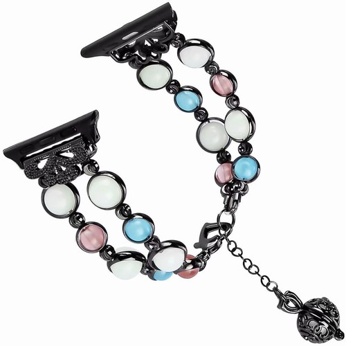 Bling Agate Beads Strap Bracelet Wrist Band Strap For Apple Watch Series 7 6 543 - Bild 16 von 30