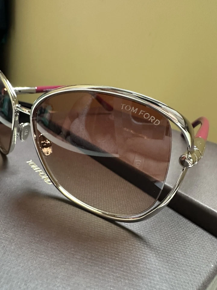 Tom Ford Marta 62 mm rojo y plata TF 1091 62-16-120  Foto 4 de 4