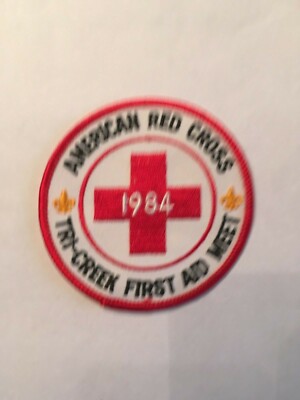 Tri-Creek First Aid Meet American Red Cross 1984 Patch 