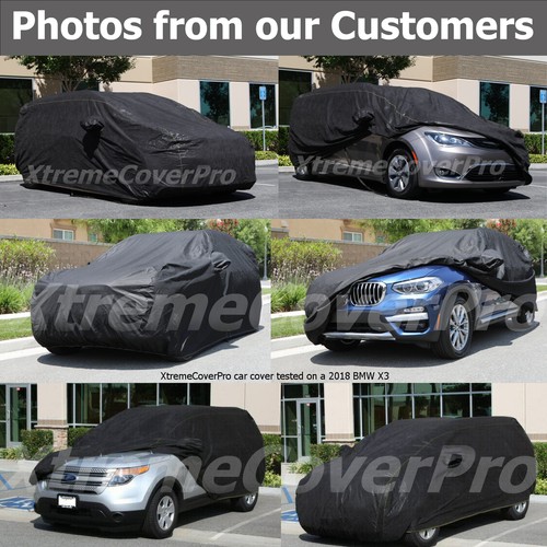 2015 CADILLAC ESCLADE ESV Breathable Car Cover w/Fleece - Black - Picture 7 of 8