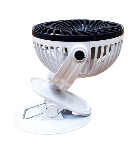 JEF World of Golf Portable Mini Battery Golf Cart Table Fan with Clip - Picture 2 of 6