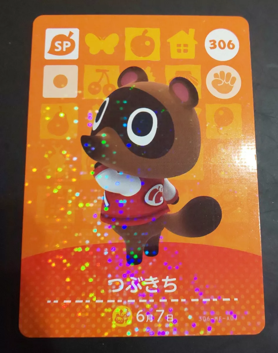 Japanese Animal Crossing Amiibo Card Series 4 Tommy 306 Nintendo