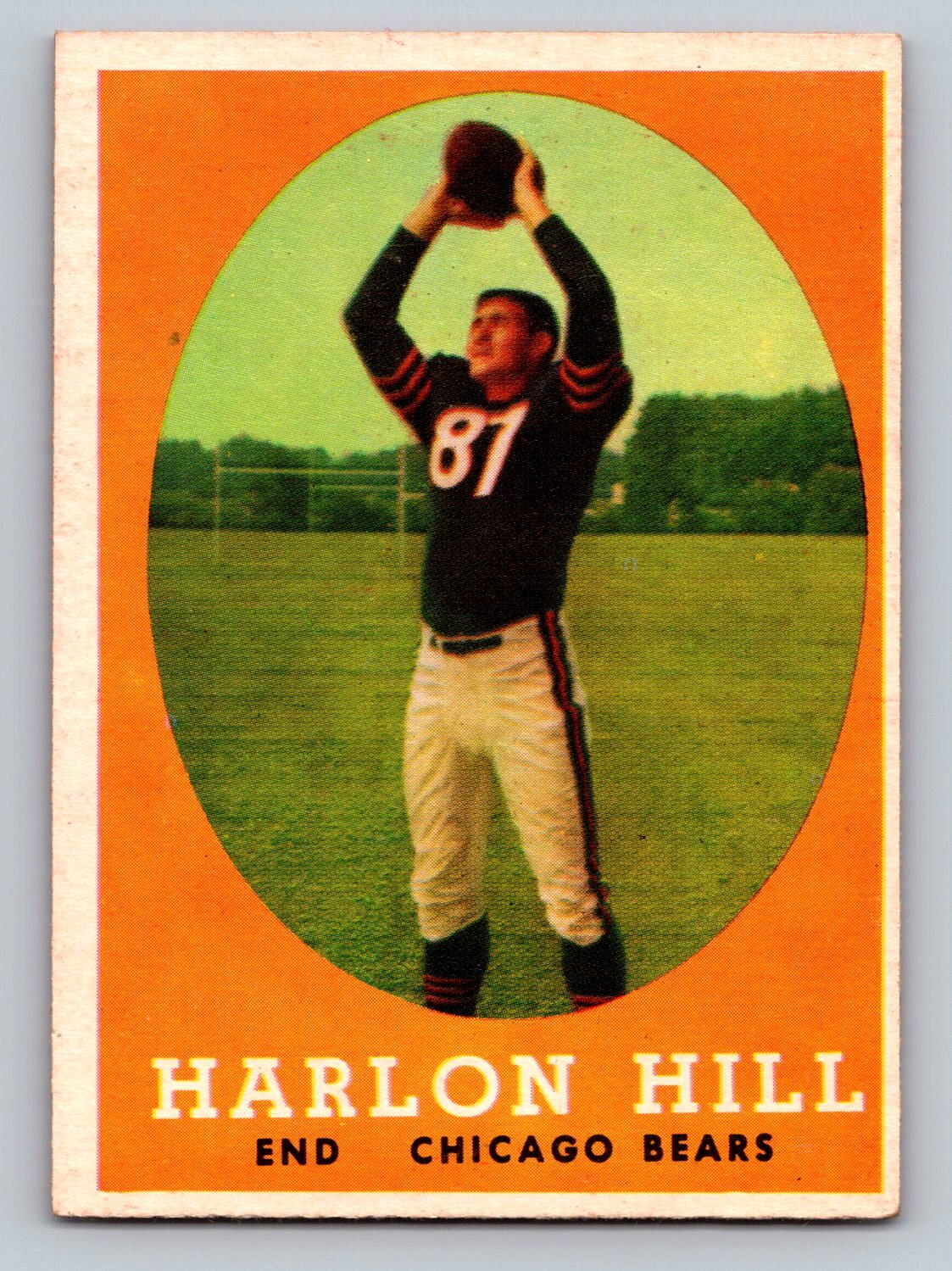 1958 Topps #80 Harlon Hill   Chicago Bears