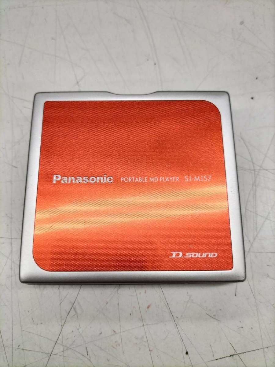 Panasonic SJ-MJ57 Portable MD Player Red Good | eBay