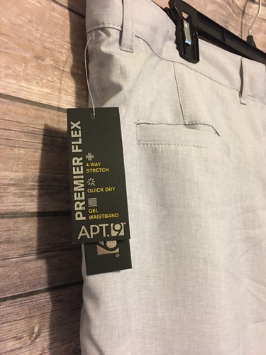 Men's "Apt 9" Size 40, Bmar(Gray), Brink Hybrid, Premier Flex, Gel Waist, Shorts - Picture 4 of 12