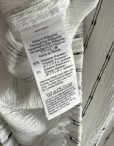 Madewell Per Se Top Dot Fabric Cap Sleeve Soft Knit Size Small $62 NJ781 - Picture 6 of 6