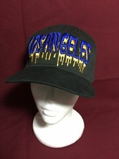 City Of LOS ANGELES Snapback Hat Black W/Blue  Gold Letters Kj112816