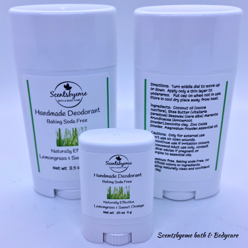 Handmade Deodorant - Lemongrass & Sweet Orange Naturally Effective - Picture 2 of 9