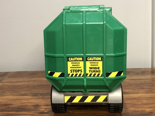 Tonka 2011 Green & Orange 2002 Funrise Garbage Truck Sanitary Waste 16" Hasbro - Picture 7 of 9