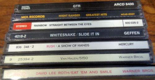 80S HARD ROCK CD LOT GTR NIGHT RANGER RUSH VAN HALEN WHITESNAKE RAINBOW TESTED - Picture 2 of 4