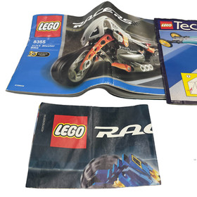 LEGO Racers 8355 8202-2 Parts + Instructions Incomplete