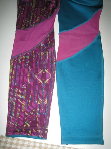 LIFE FITNESS TRAINING TIGHTS OCEAN DEPTHS WS14B009 SIZE XL NWT - Picture 9 of 12