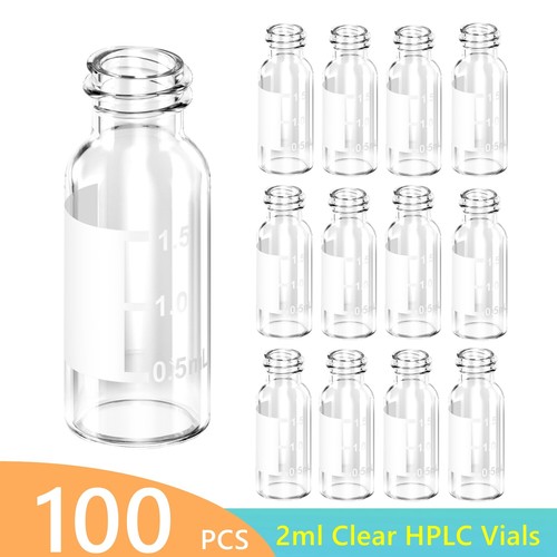2 ml HPLC-Fläschchen mit vorgeschlitzten Septen, auslaufsicher 9-425 Schraubverschluss Glasfläschchen für HPLC - Bild 21 von 22
