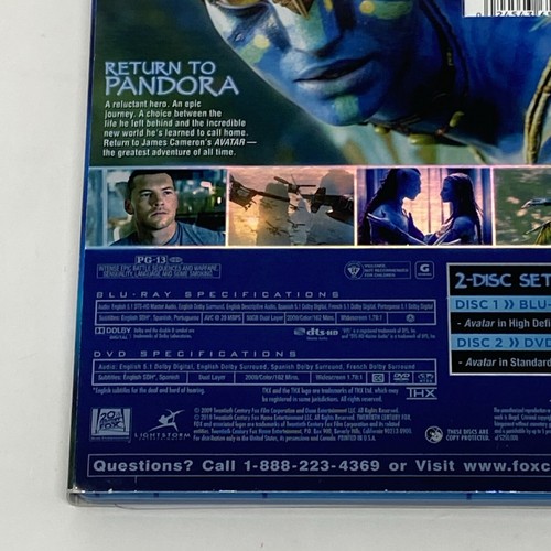 Avatar (Two-Disc Original Theatrical Edition Blu-Ray + DVD Combo) w/ SlipCover - Foto 4 di 17