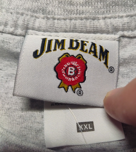JIM BEAM Men Size 2XL Make History Heather Gray Short Sleeve T-Shirt NEW - Picture 4 of 12
