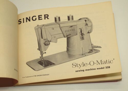 Macchina da cucire vintage SINGER Style-O-Matic 328 libretto istruzioni originale - Foto 3 di 7