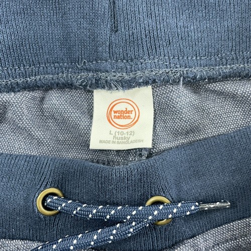 Wonder Nation Pantalone Jogger Ragazzo Navy Elastico Rinforzato Ginocchio Tg Lg Husky Nuovo con etichette - Foto 5 di 8