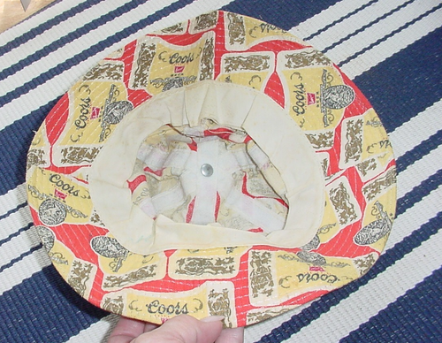 Sombrero cubo cerveza vintage Coors gorra de pesca banquete logotipo clásico - Imagen 5 de 7