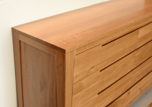 New Vogue Solid American Oak 8 Drawer Large Chest/Tallboy - Picture 2 of 4