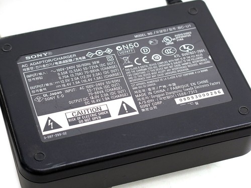 Sony genuine BC-U1 battery charger AC for BP-U30 BP-U60 BP-U90 PMW PXW camcorder - Picture 3 of 3