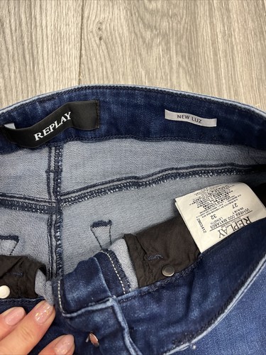 Jeans REPLAY NEW LUZ - W27 L26.5 - Azul - Excelente Estado - Mujer’s B13 - Imagen 4 de 6