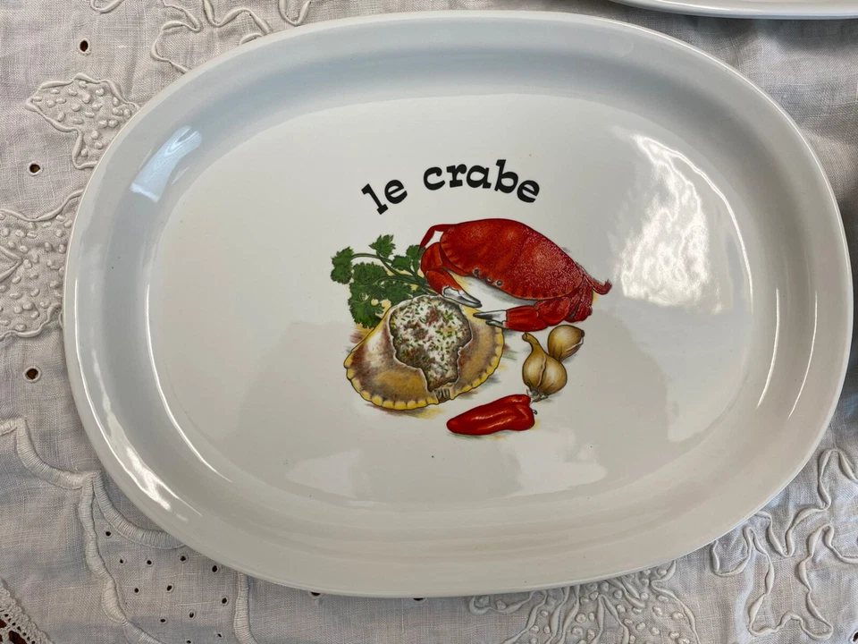 Revol Plates Made In France Lobster Crab Seafood Plates le crabe la langouste - Image 4 of 4