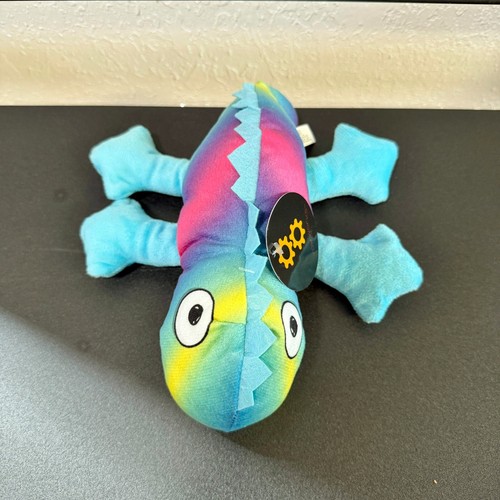 Peluche pupazzo peluche lucertola camaleonte blu 9" giocattolo - Foto 1 di 4