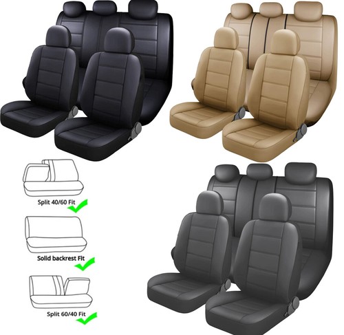 For Hyundai Elantra/Tucson/Sonata/Accent Luxury Leather Car Seat Cover Full Set - Picture 20 of 28