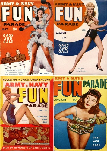 78 Old Issues of Army & Navy Fun Parade - Risqué Racy Sexy Art Magazine on DVD - Picture 5 of 12