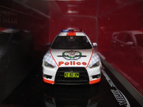1/43 Scale NSW Police Car Mitsubishi Lancer Evolution X Ltd Ed Vitesse Evo 10 - Picture 3 of 6