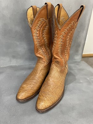 Justin 9099 Men’s Vintage Brown Western Cowboy Engineer Trail Boss Boots SZ 9D JUSTIN 9099 MENS VINTAGE BROWN WESTERN COWBOY ENGINEER TRAIL  main image 2