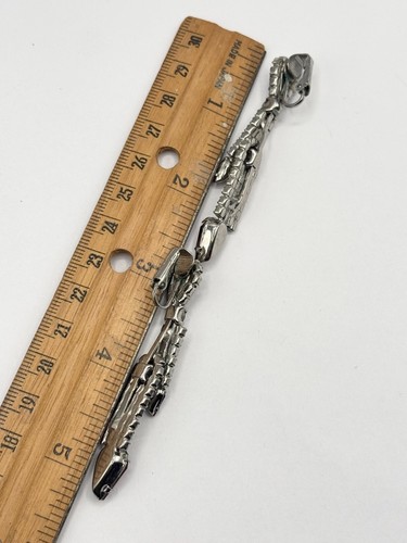 Orecchini Vintage Kramer Rosso Rubino Strass Pendenti Goccia Glamour Clip On - Foto 6 di 7