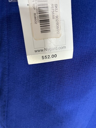 TanJay Petites Blazer Size 10P Royal Blue Long Sleeve Suit Jacket Pockets button - Picture 5 of 10