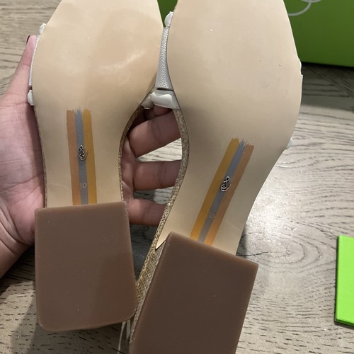 Women's Sam Edelman WAYLON Rich Cognac Block Heel Slide Sandals, SIZE 10 - Picture 4 of 6