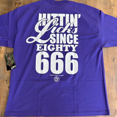 Extremely Rare Vintage New KISS Gene Simmons Dissizit "Hit N Licks" T-Shirt Purp - Picture 6 of 7
