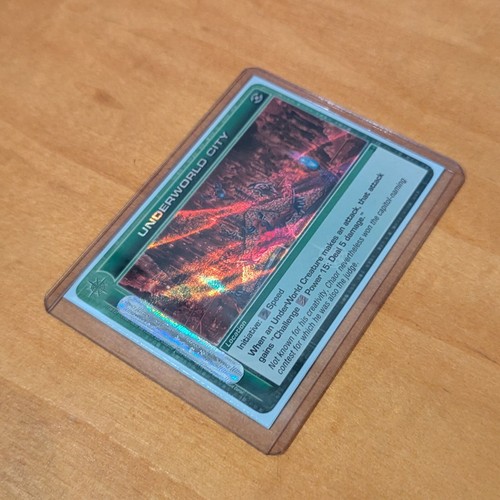 UNDERWORLD CITY Super Rare RIPPLE Foil First Edition Chaotic Card NM - Picture 1 of 3