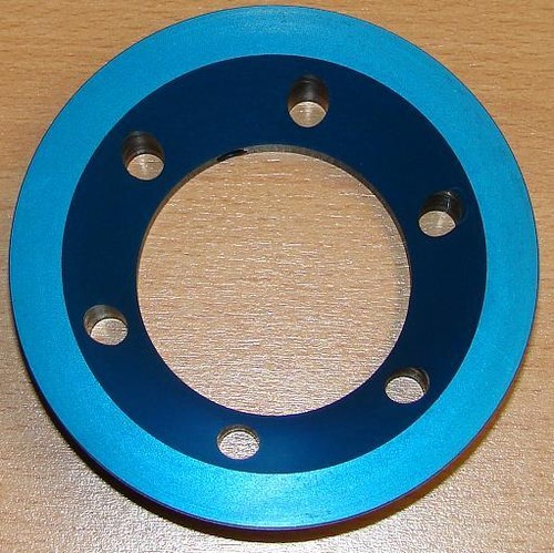 Blende Achsrohr smart fortwo 450 451 Roadster 452 Aluminium rot oder blau - Picture 1 of 4