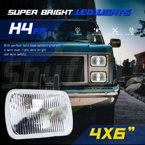 4pcs 4x6'' LED Headlights Hi/Lo For Chevrolet G10 G20 G30 1992-1995* - Picture 3 of 19