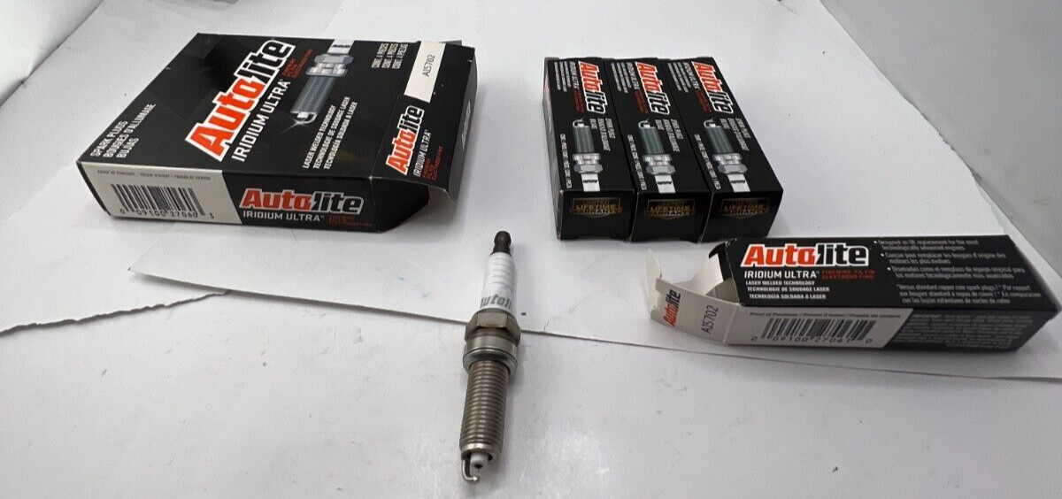 QTY 4 Autolite Iridium Ultra Spark Plug AI5702 for 2022-23 Hyundai Palisade