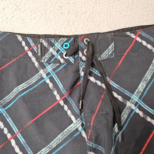Quiksilver Youth Boys Black Striped Board Short Swim Trunks Pool Summer Size 16 - Picture 3 of 9