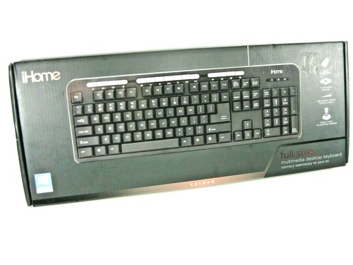 NEU iHome volle Größe Multimedia Desktop kabelgebundene Tastatur USB-Anschluss * USA Versand - Bild 2 von 4