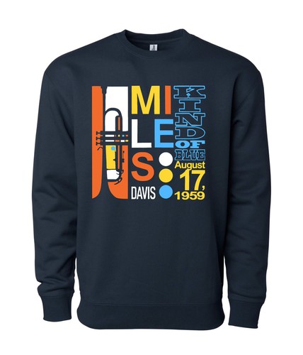 Miles Davis Sweatshirt - Kind Of Blue - Jazz - Trumpet Legend Sketches In Spain - Bild 1 von 6