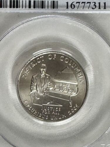 X 25 Cent 2009 DIstrict Of Columbia P-zertifiziert PCGS SP68 Viertel Satin Oberfläche - Bild 2 von 2