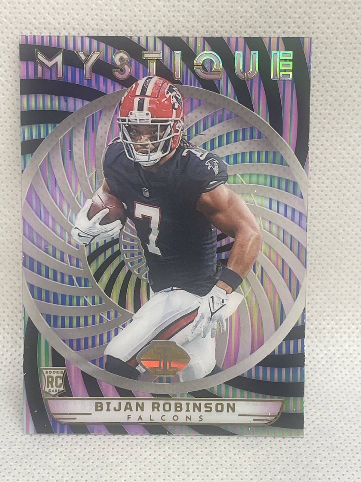 2023 Illusions Bijan Robinson Mystique Acetate Rookie RC Black 43/50 - Falcons