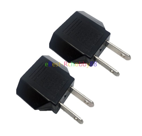 100 pcs Travel Europe Euro EU to US USA Converter Adapter Power Jack Wall Plugs - Picture 7 of 13
