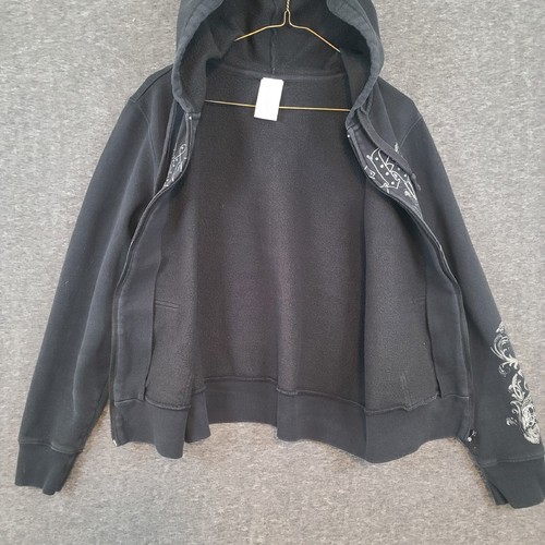 Disney Mickey Mouse Womens XL Full Zip Black Hoodie w/Pockets - Picture 5 of 11