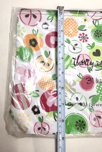 Thirty One Apple Blossom Zipper Pouch 3045282AS11 13x9 NIP - Picture 6 of 6